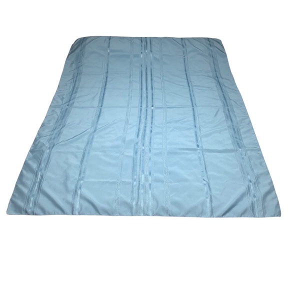 Blue Textured Rectangle Tablecloth 53.5”W x 70.5”L Holiday Christmas Cover Linen - Picture 1 of 5